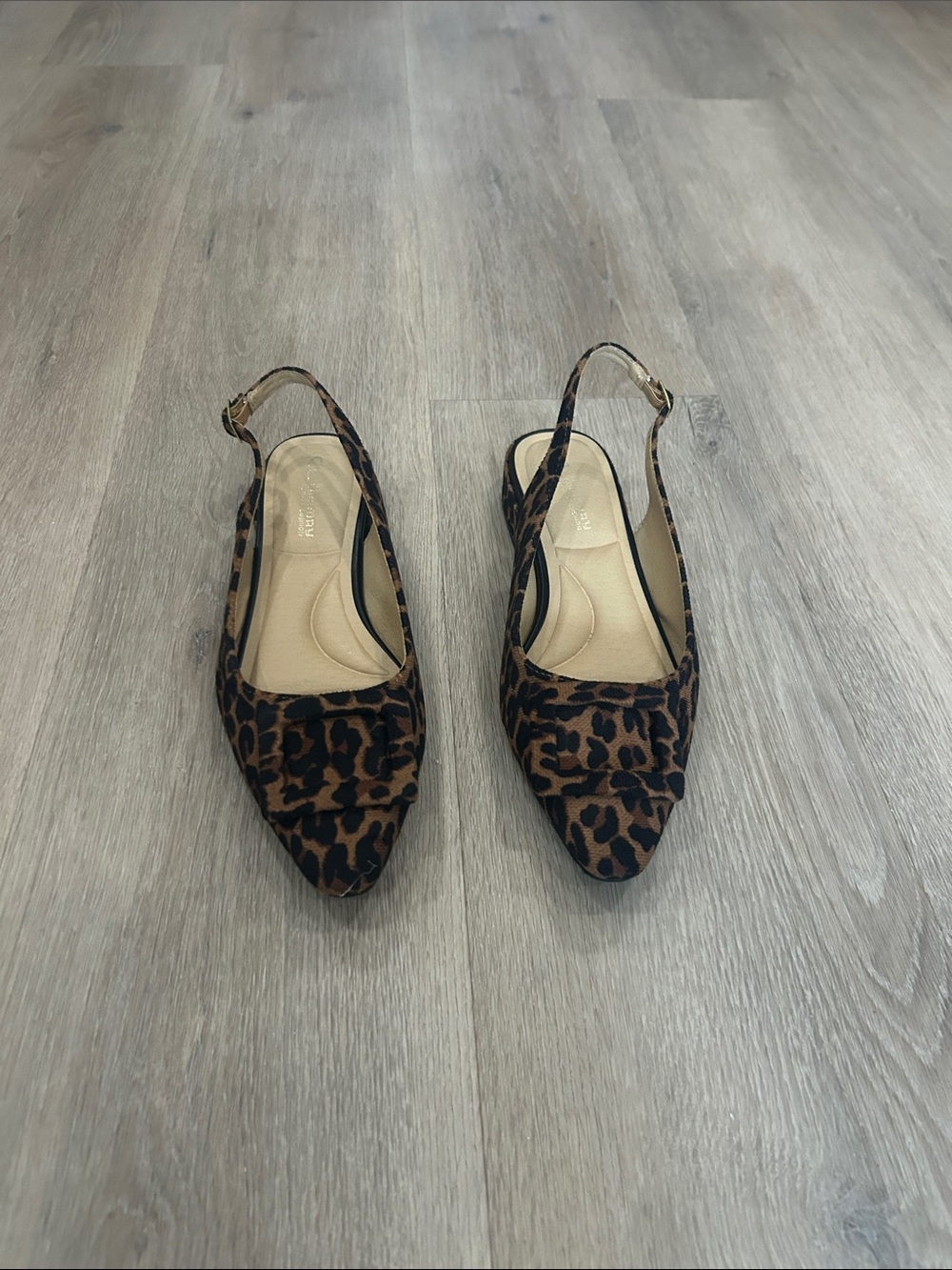 Leopard Slingback Flats